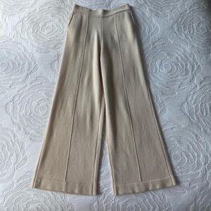 Chic Beige Wide-Leg Trousers